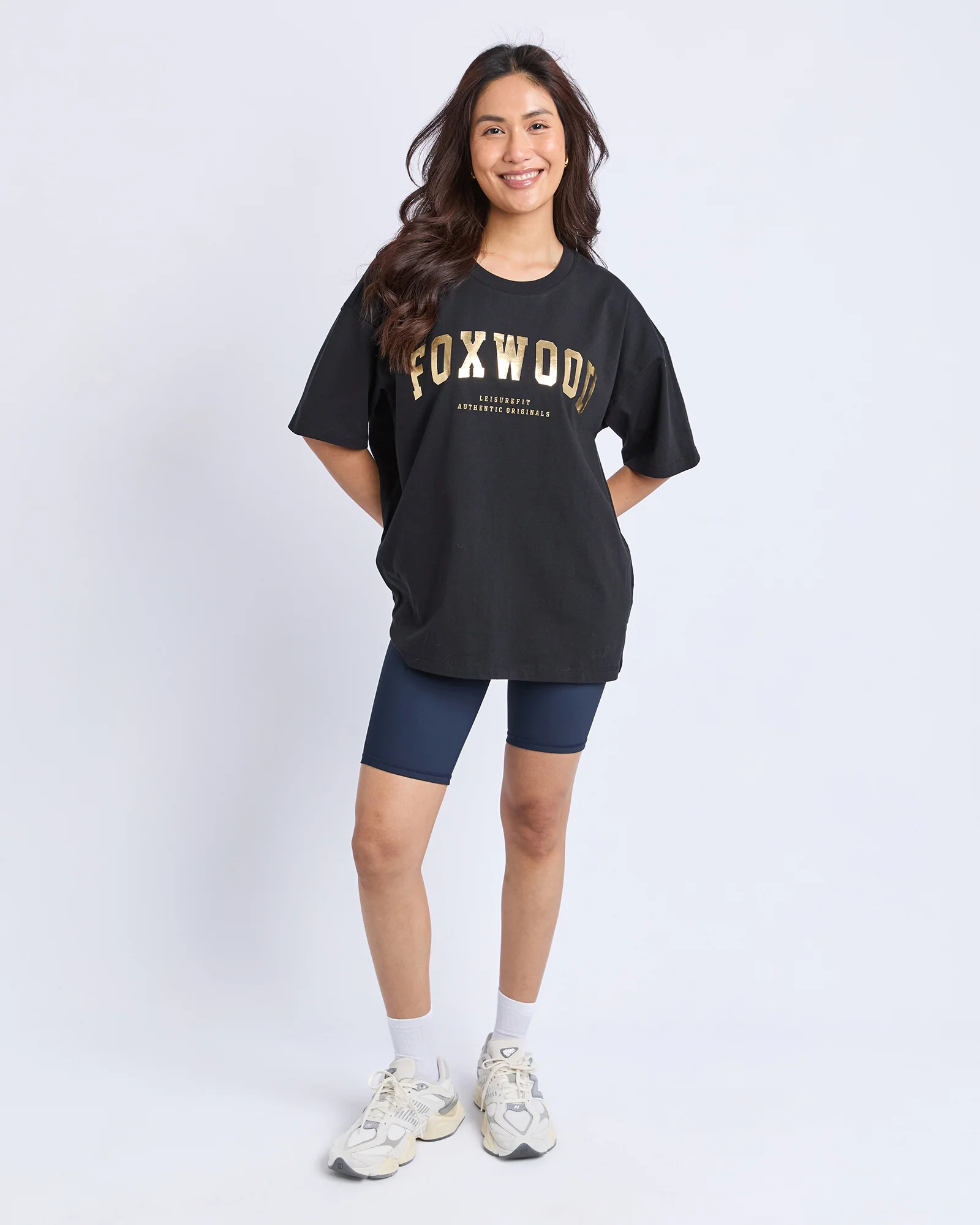 Foxwood Interval Tee Black-Gold Foil - Image 3