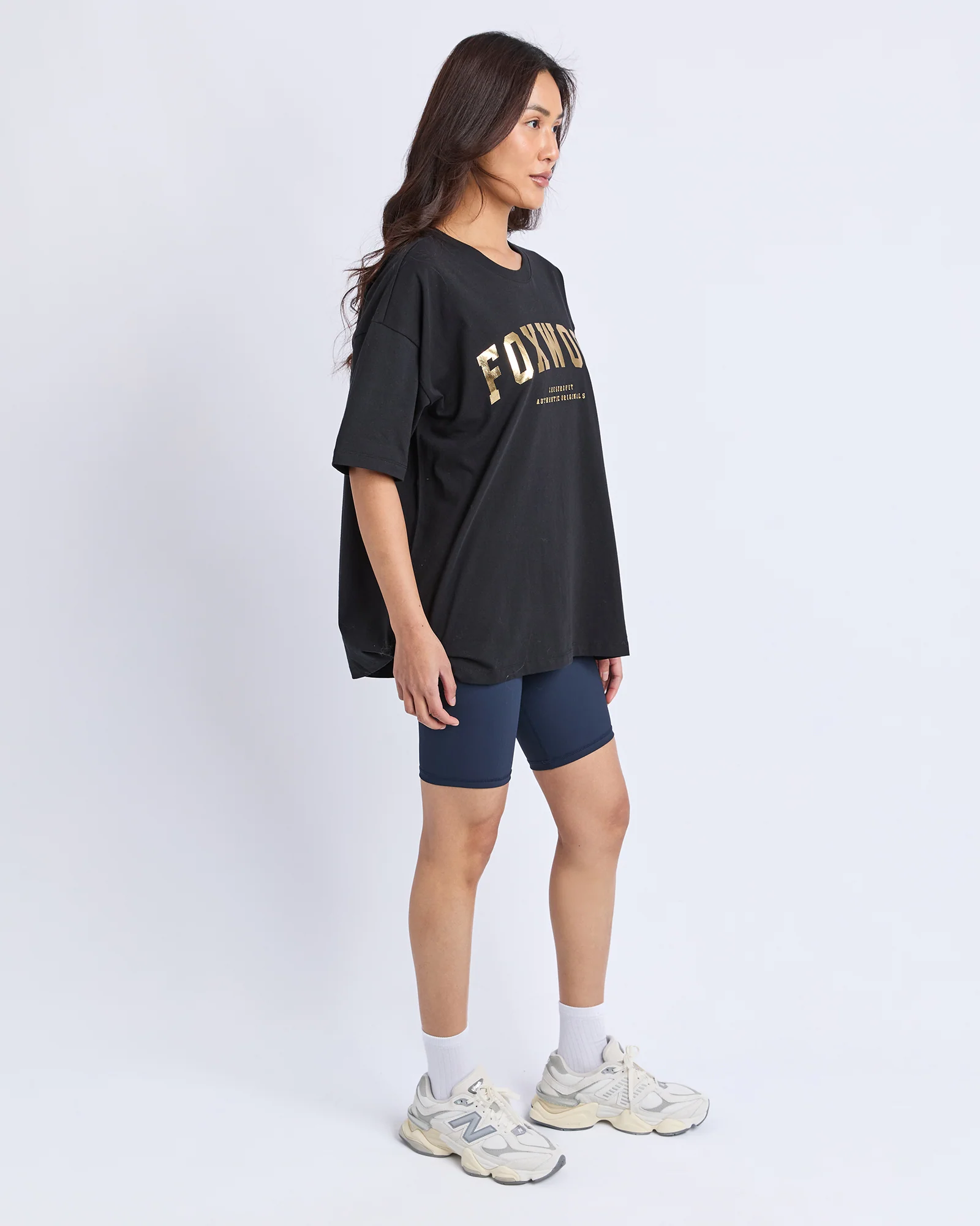 Foxwood Interval Tee Black-Gold Foil - Image 6