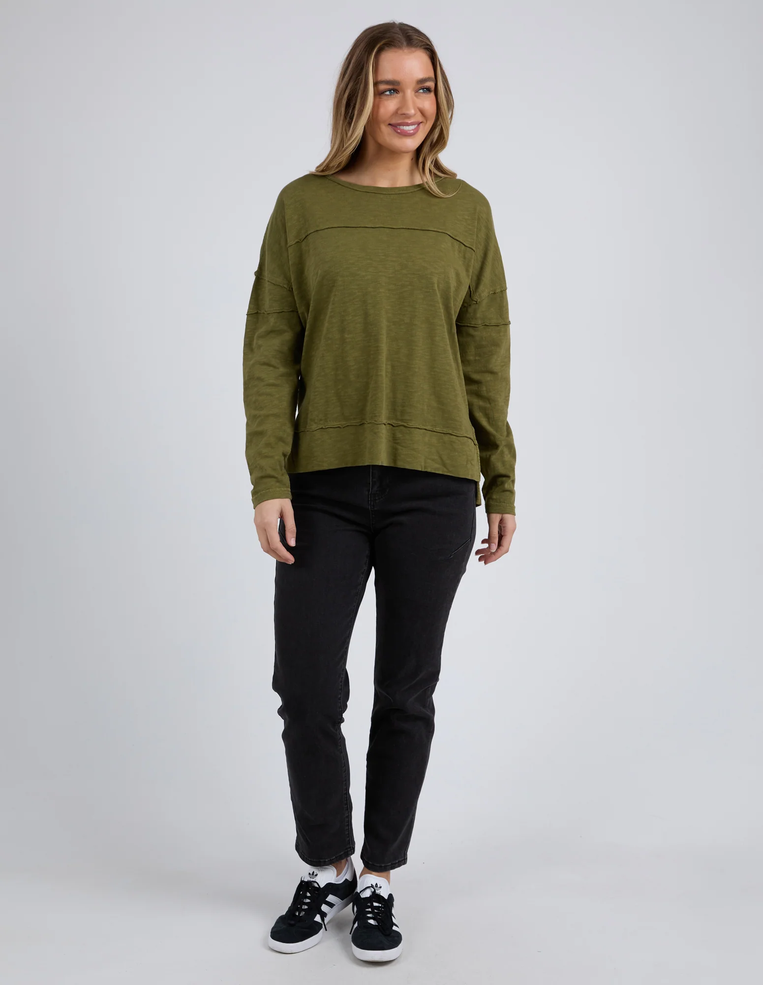 Foxwood Jayne Throw On Top - Olive - Image 5