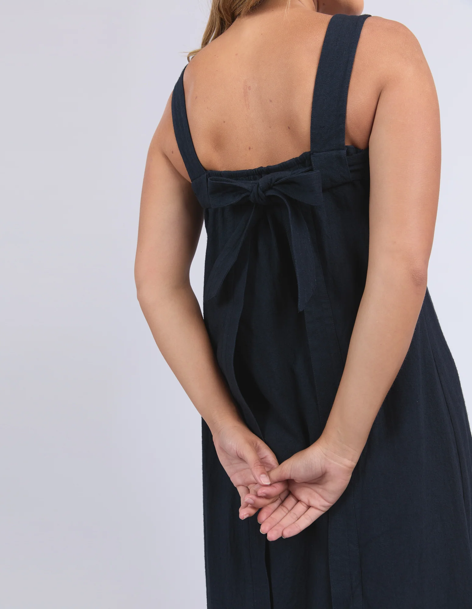 Foxwood Lourdes Dress- Navy - Image 4