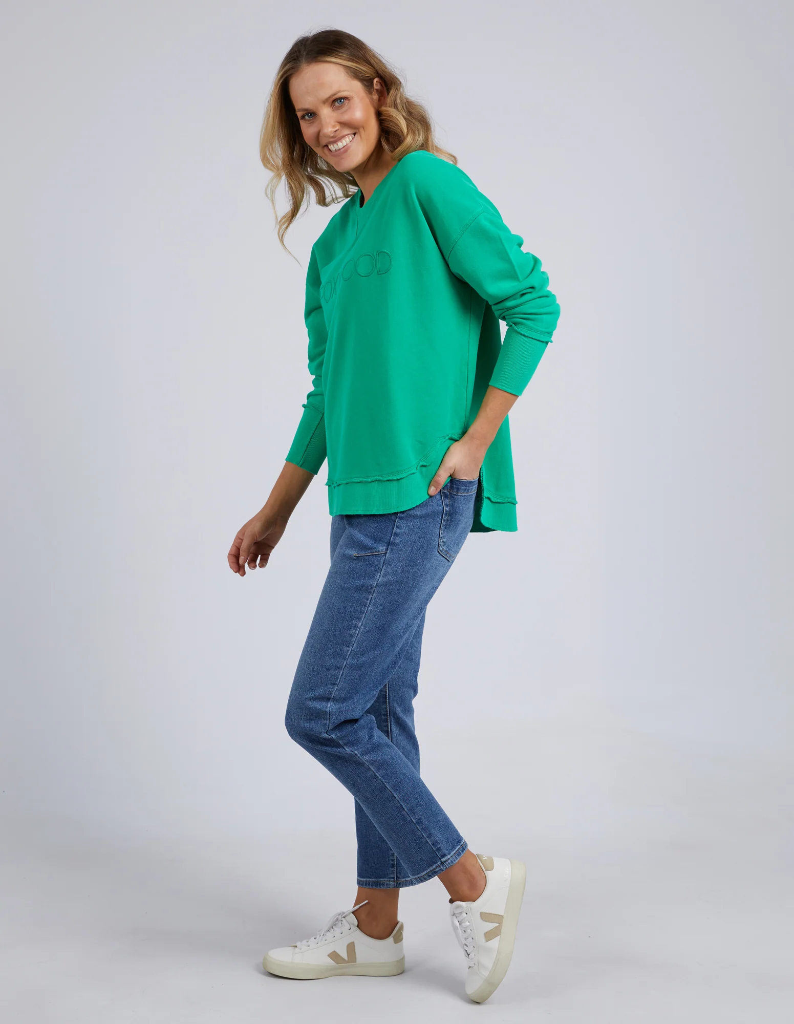 Foxwood Simplified Crew Bright Green - Image 5