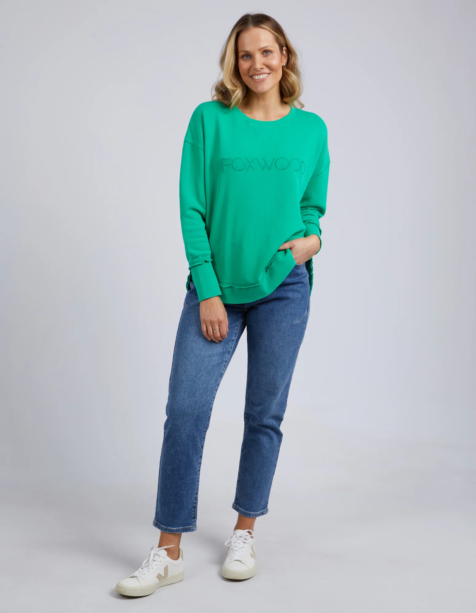 Foxwood Simplified Crew Bright Green - Image 6
