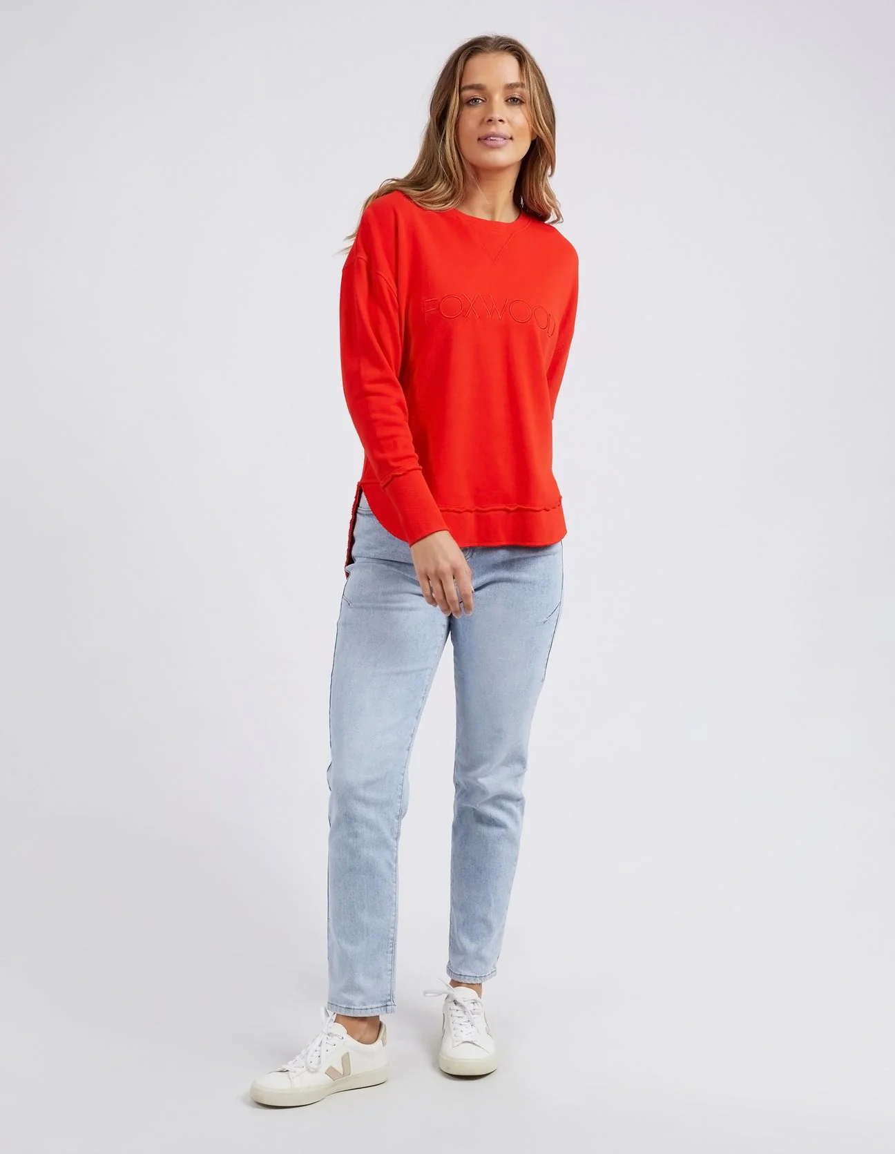 Foxwood Simplified Crew Bright Red - Image 12