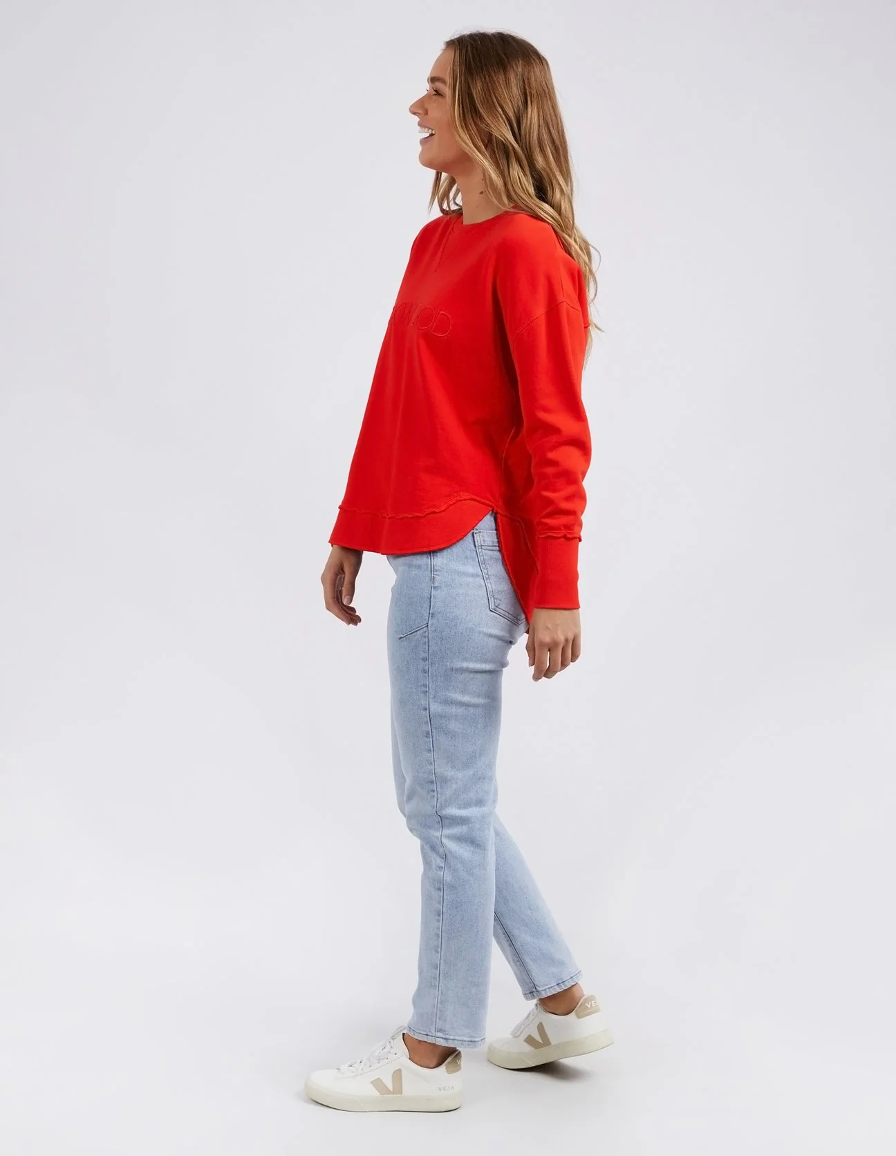 Foxwood Simplified Crew Bright Red - Image 13