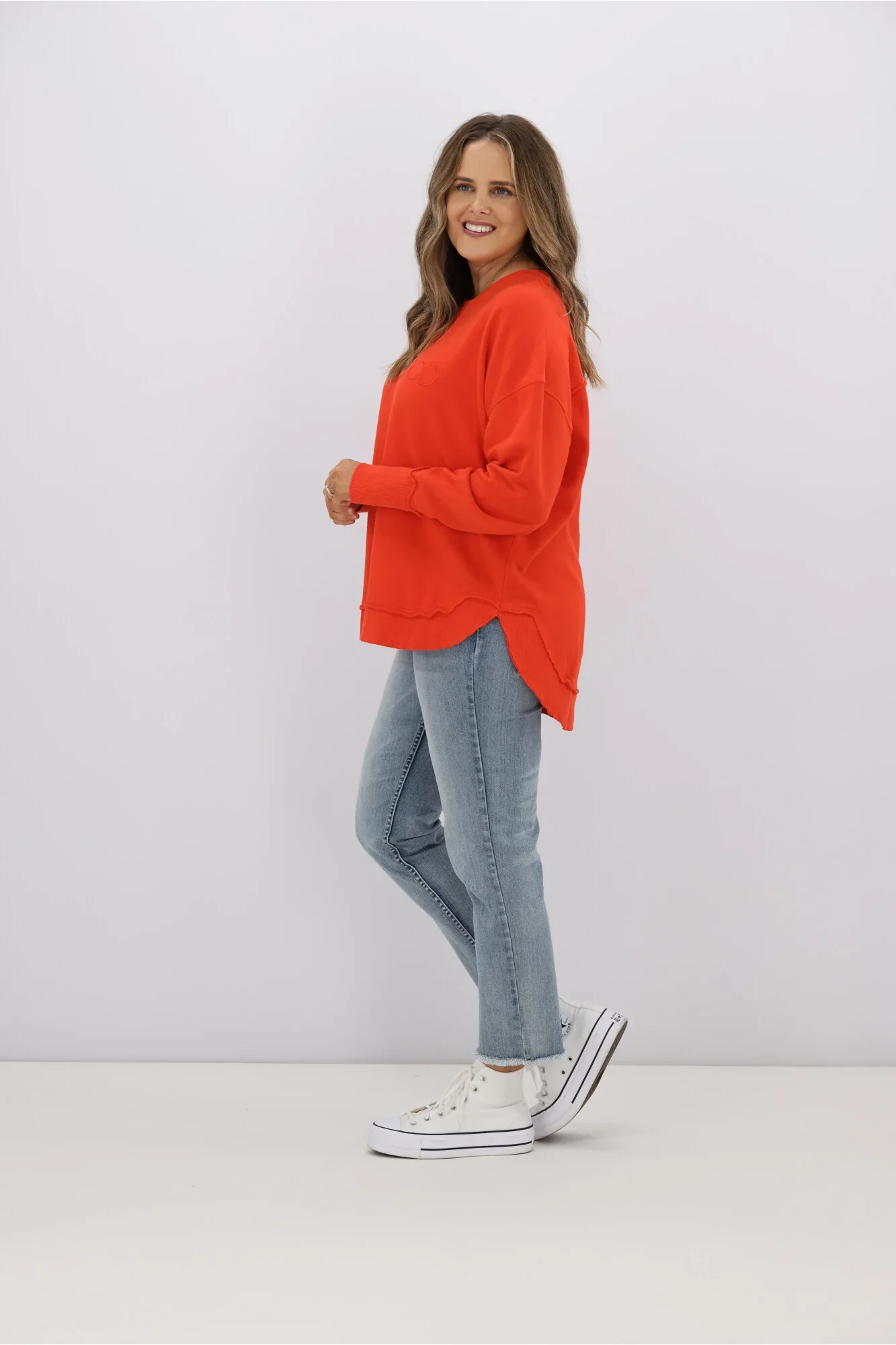Foxwood Simplified Crew Bright Red - Image 8