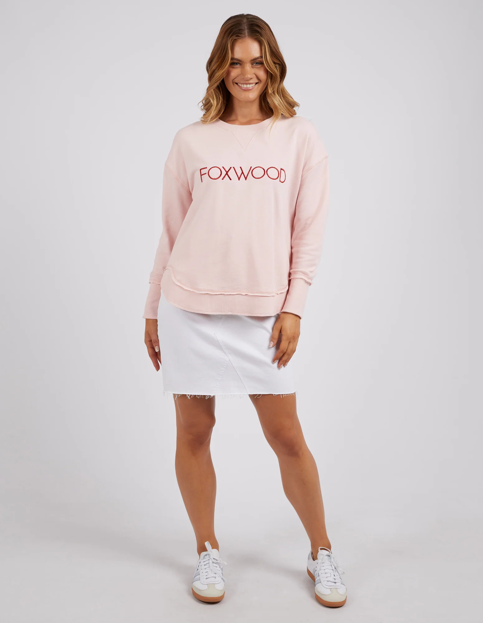Foxwood Simplified Metallic Crew Pale Pink - Image 5