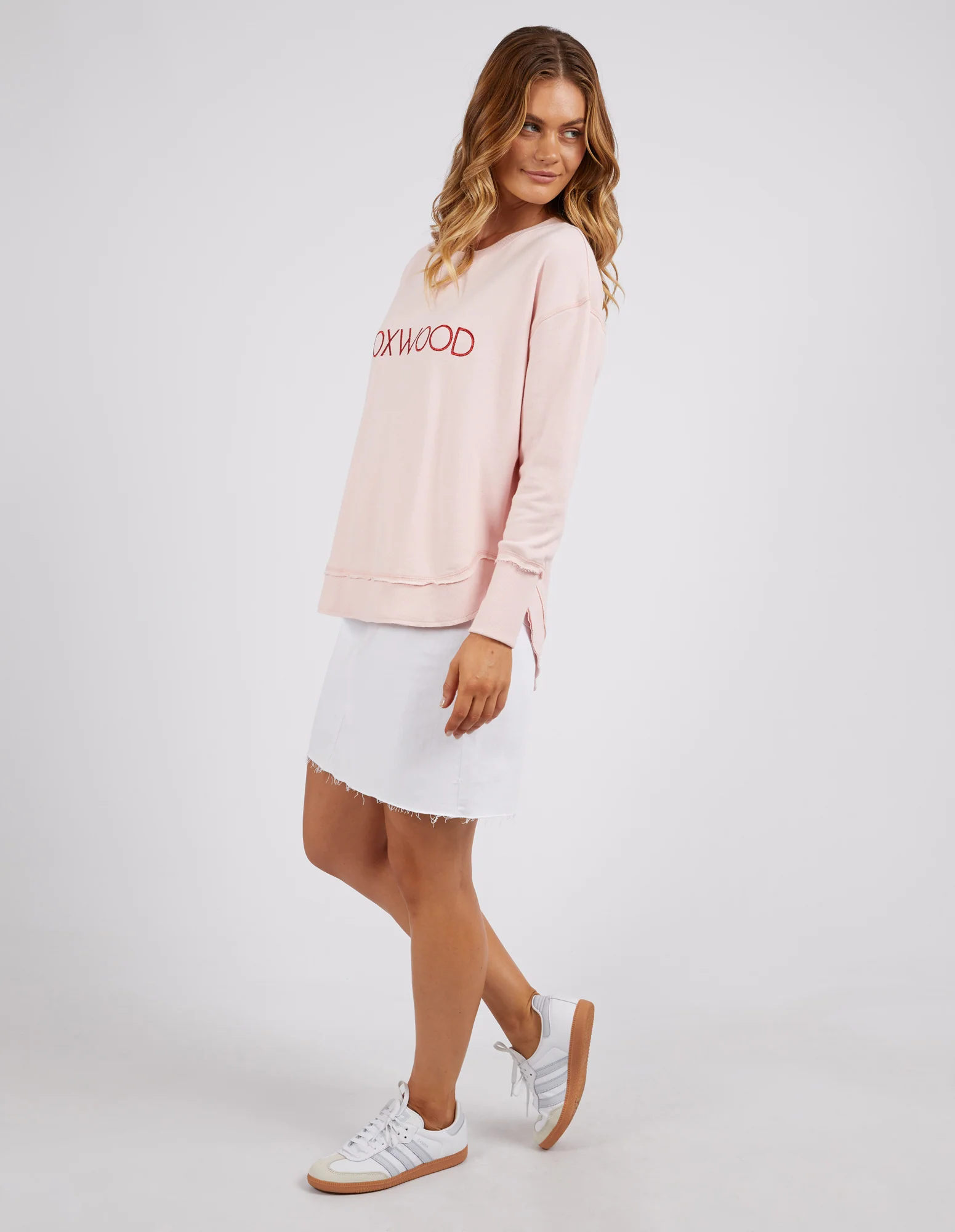 Foxwood Simplified Metallic Crew Pale Pink - Image 6