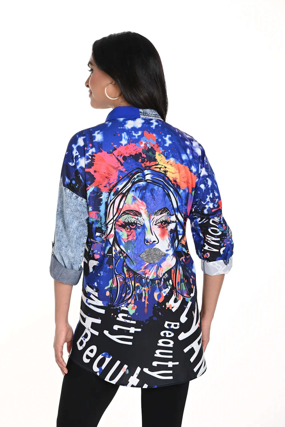 Frank Lyman Abstract Print Shirt - Image 2