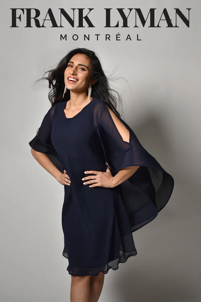 Frank Lyman Angel Sleeve Dress - Fiesta Coral - Image 4