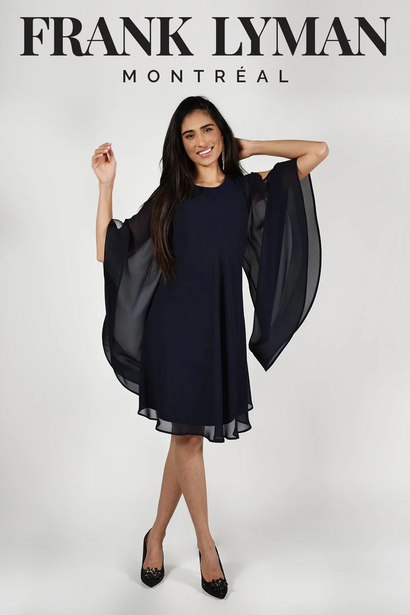 Frank Lyman Angel Sleeve Dress - Fiesta Coral - Image 6