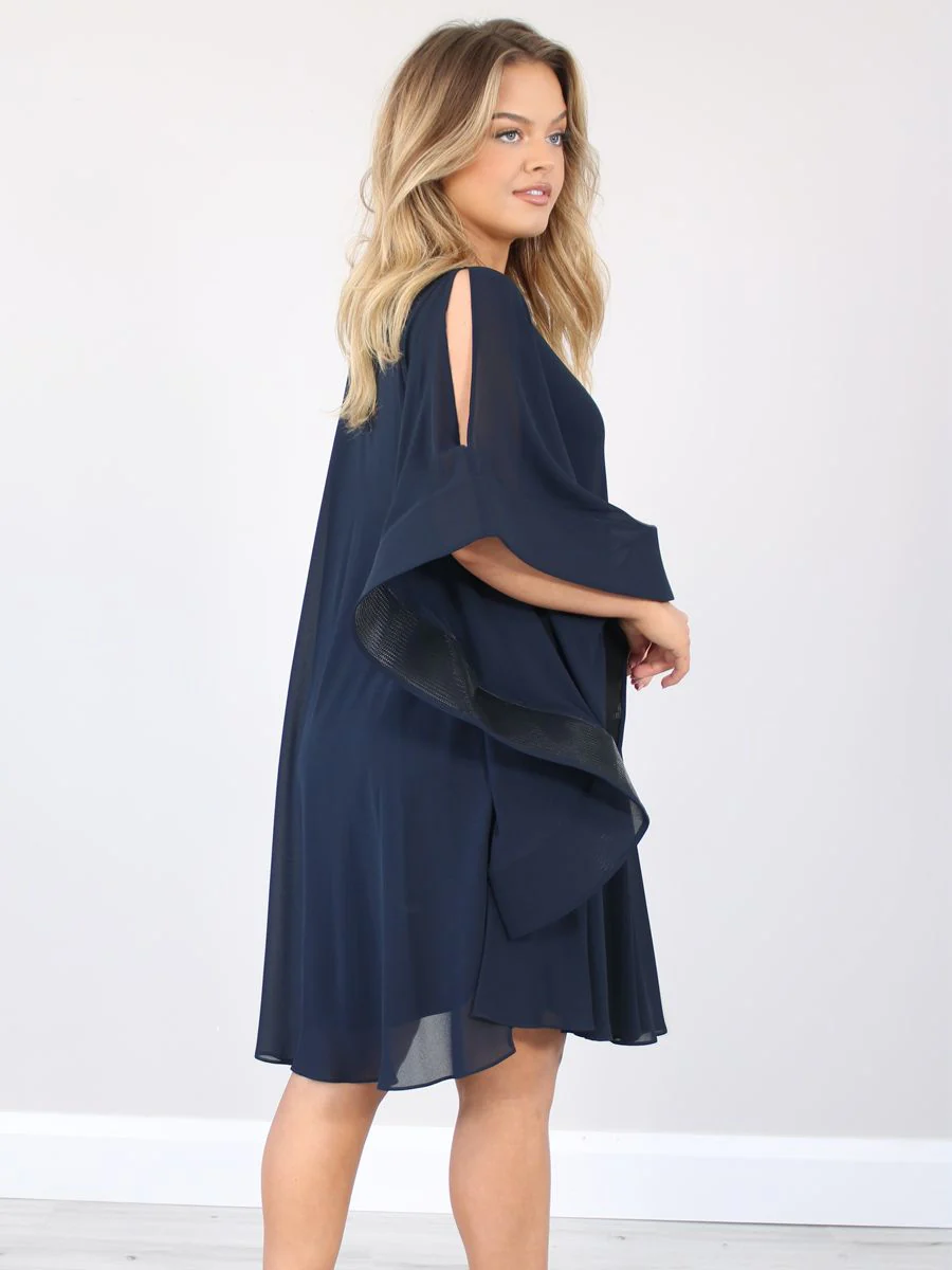 Frank Lyman Angel Sleeve Dress - Fiesta Coral - Image 8