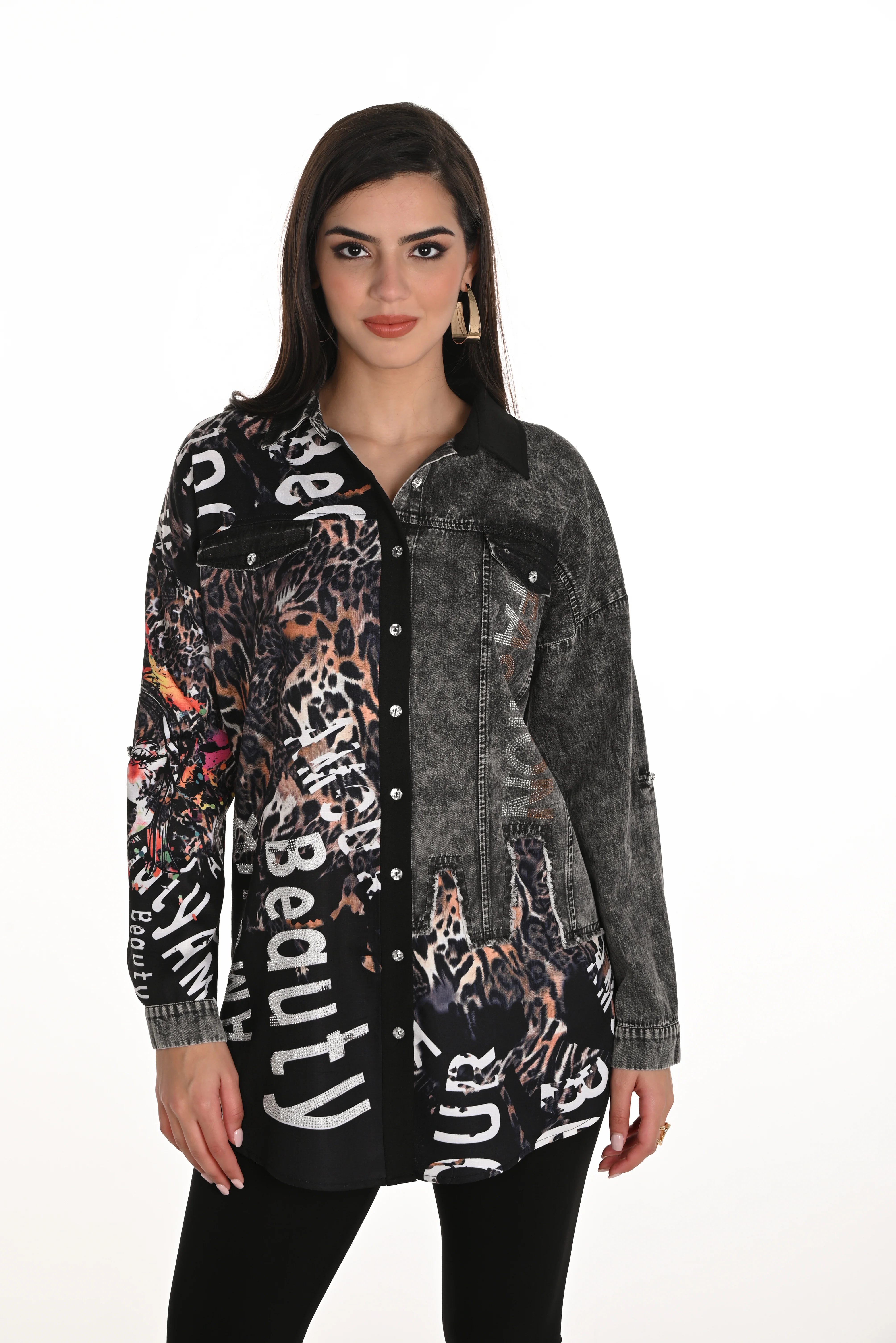 Frank Lyman Animal Print Shirt - Image 4