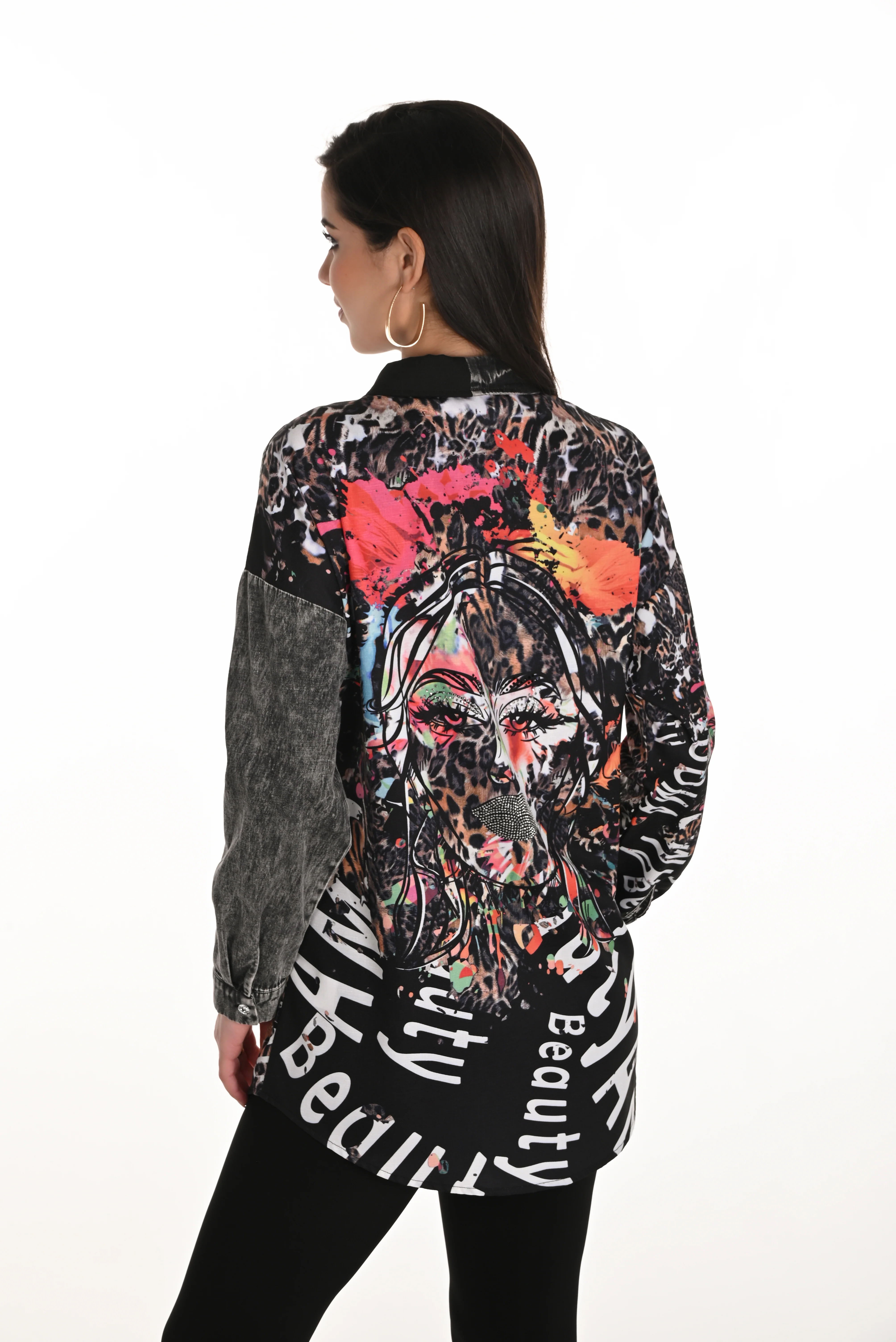 Frank Lyman Animal Print Shirt - Image 5