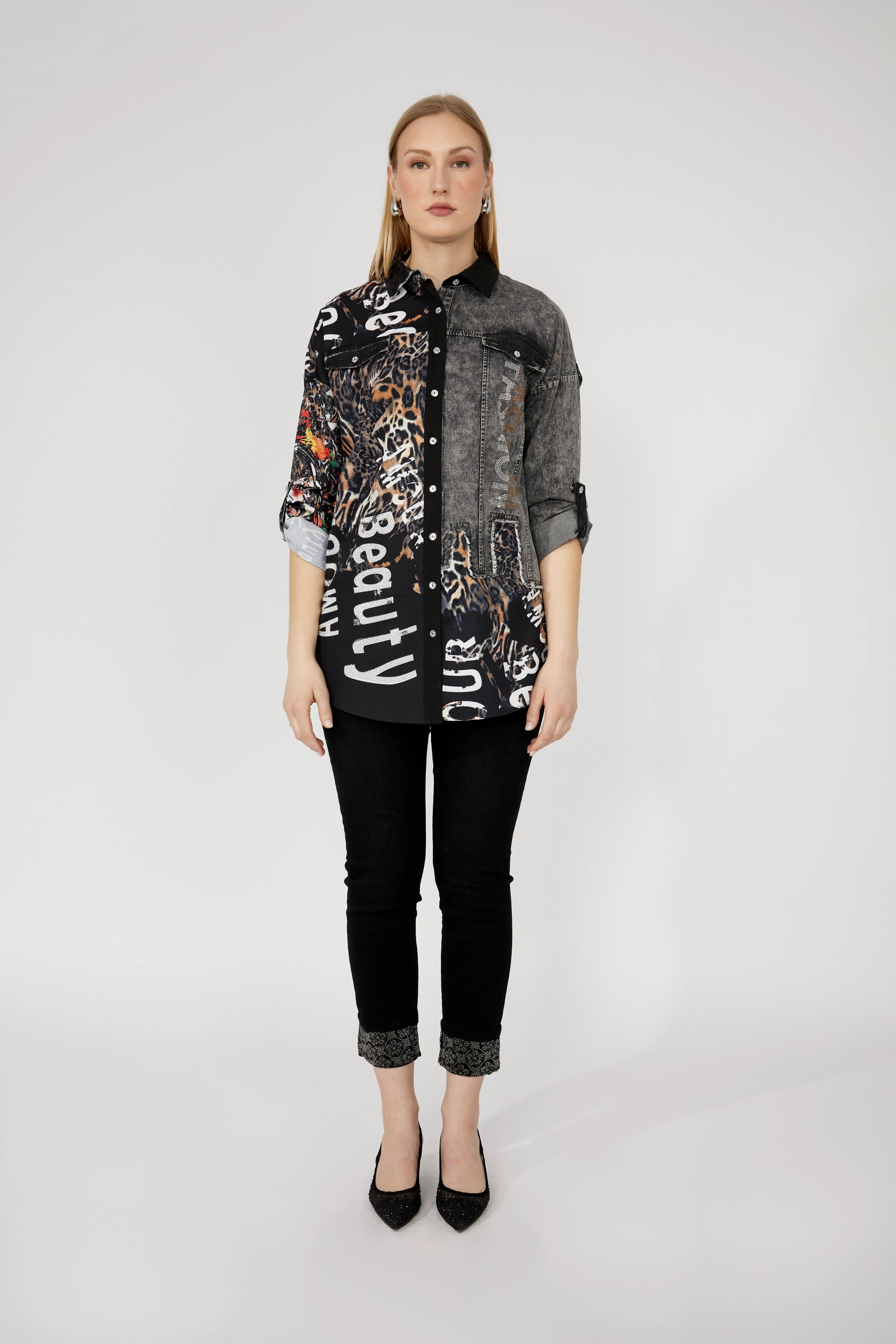 Frank Lyman Animal Print Shirt - Image 6