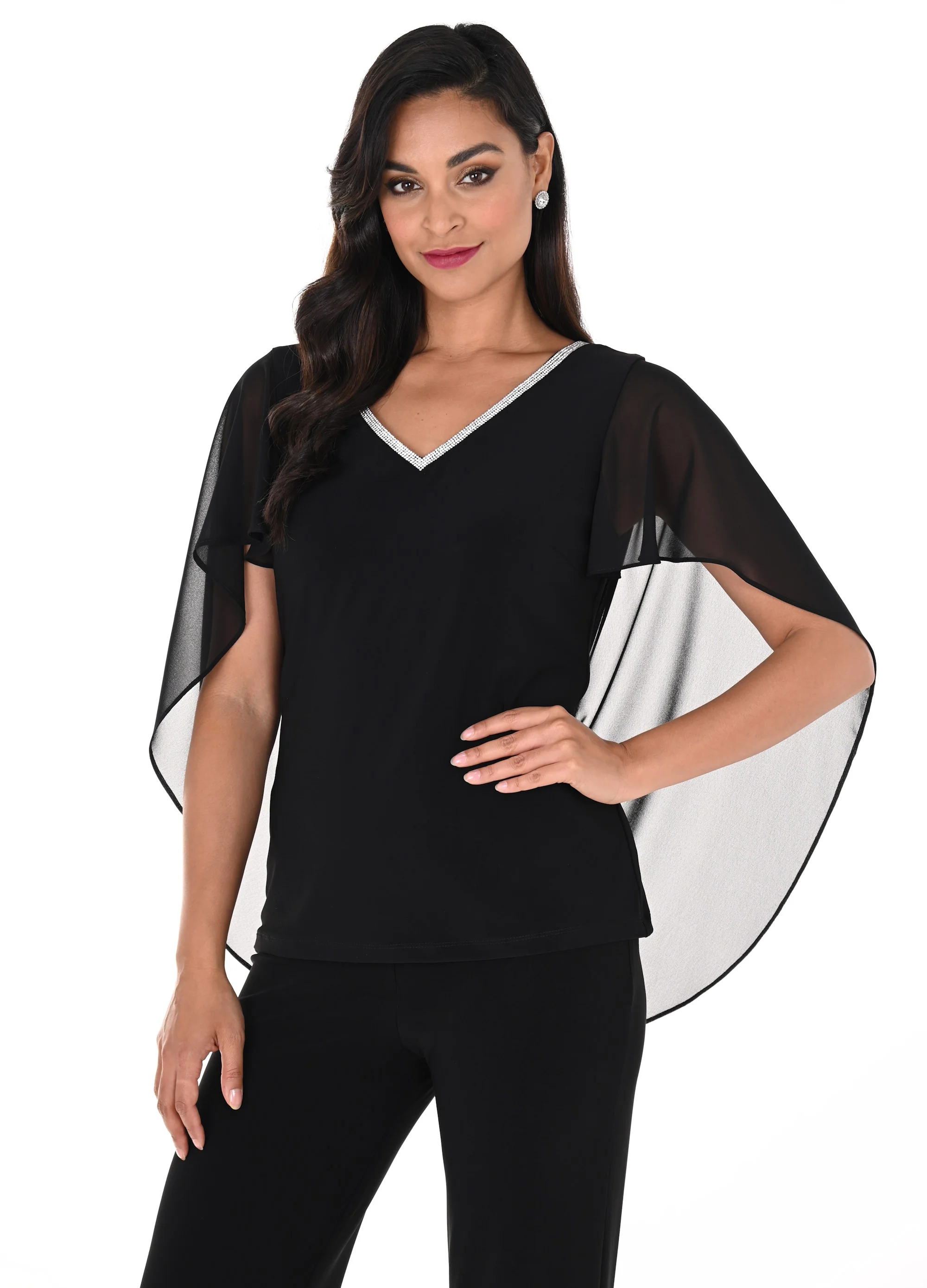 Frank Lyman Annie Top - Black