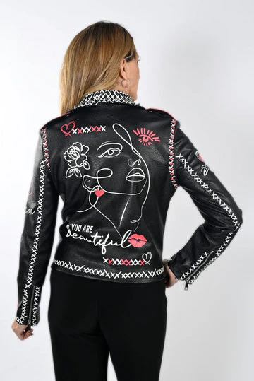 Frank Lyman Biker Jacket - Image 3