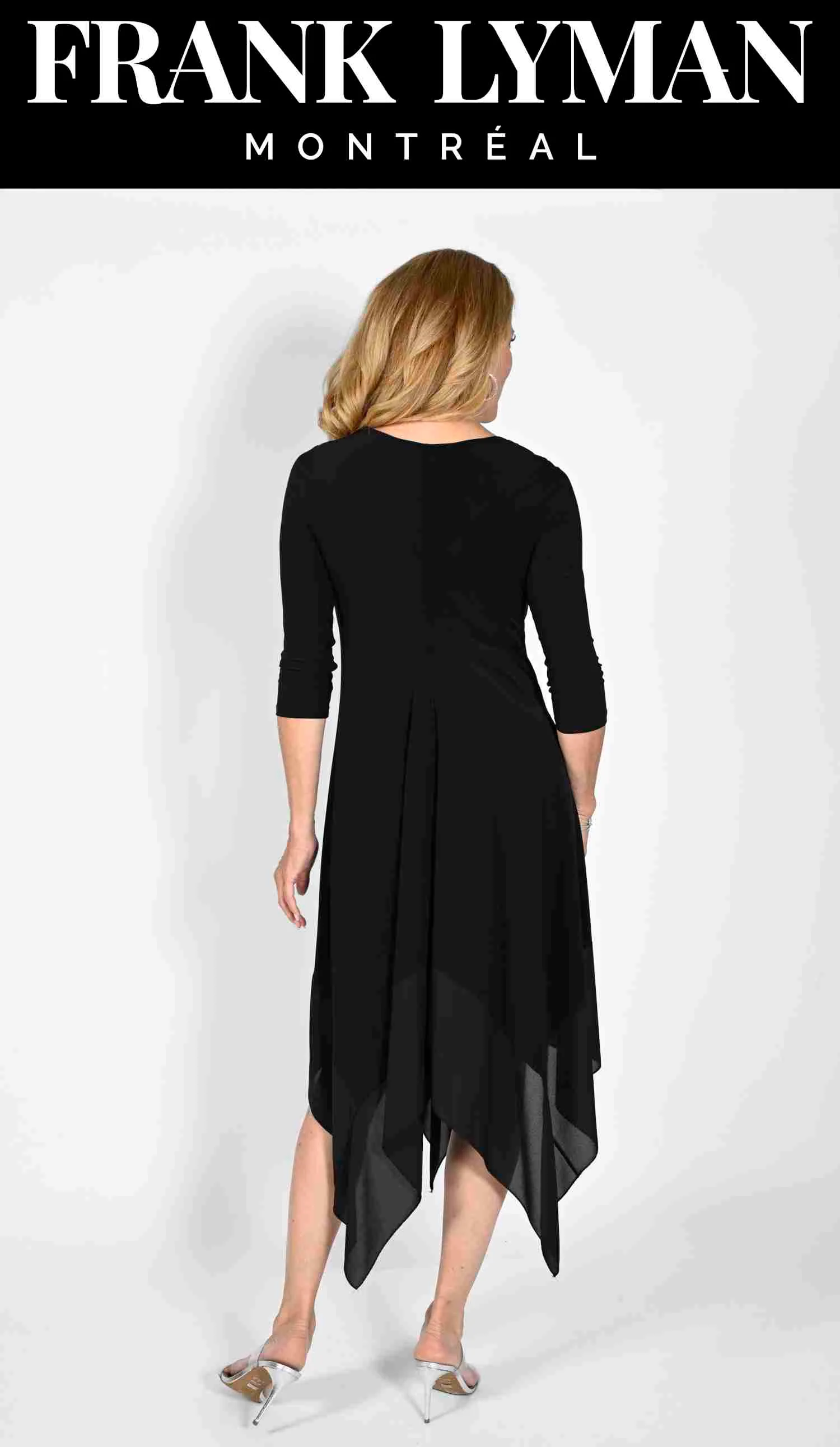 Frank Lyman Black Knit Dress - Image 2