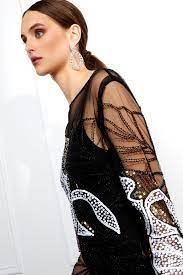 Frank Lyman Black/Pink Knit Mesh Top - Image 7