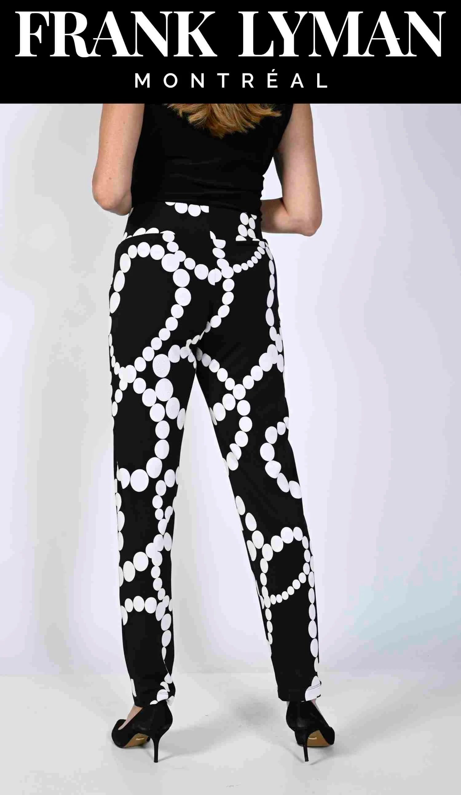 Frank Lyman Black/White Knit Pant - Image 2