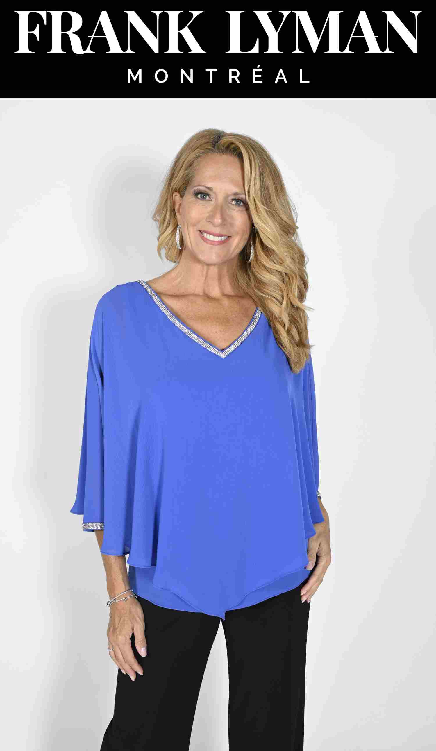 Frank Lyman Black Woven Top