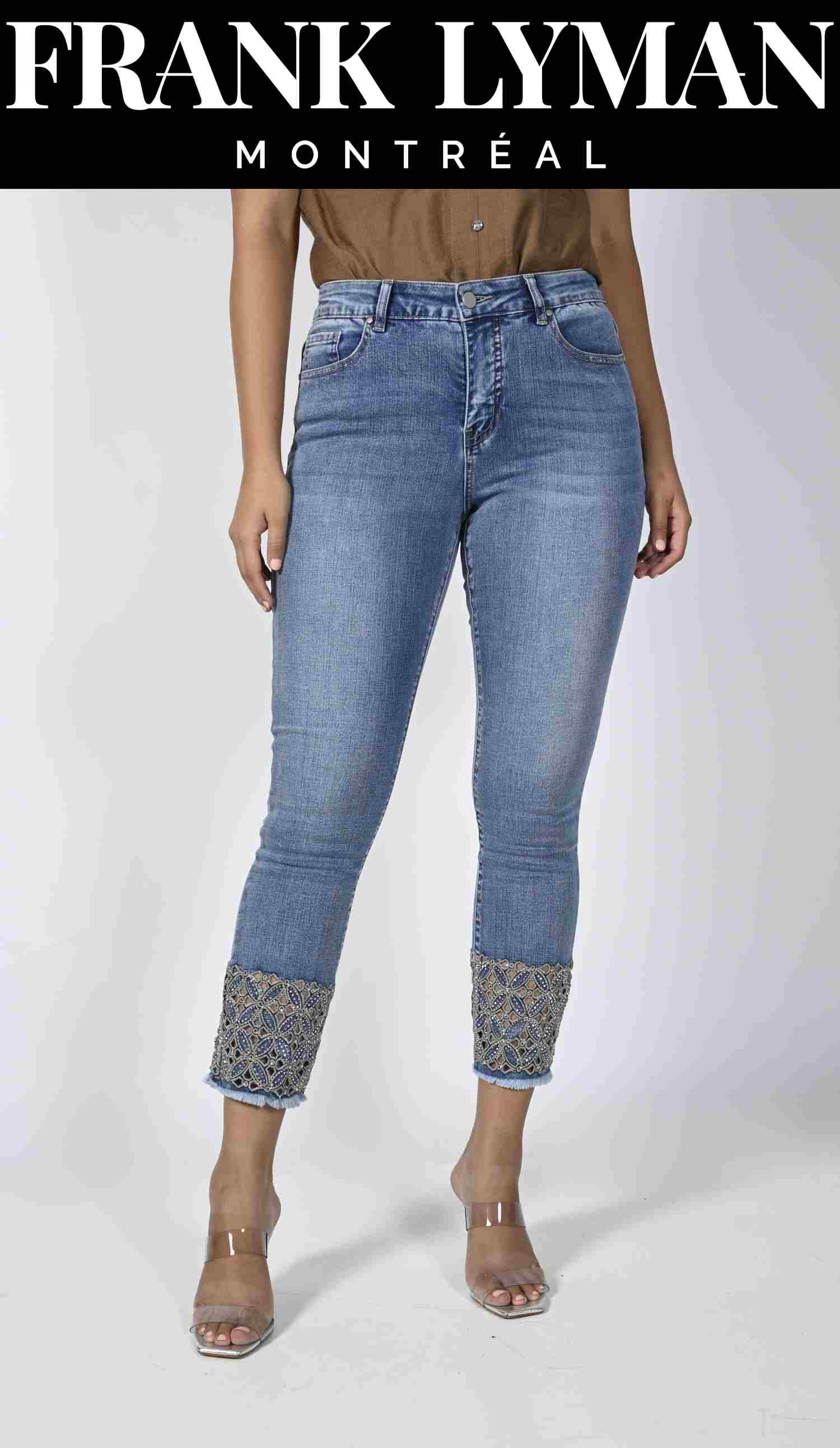 Frank Lyman Blue Denim Jean Pant - Image 2