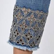 Frank Lyman Blue Denim Jean Pant - Image 4