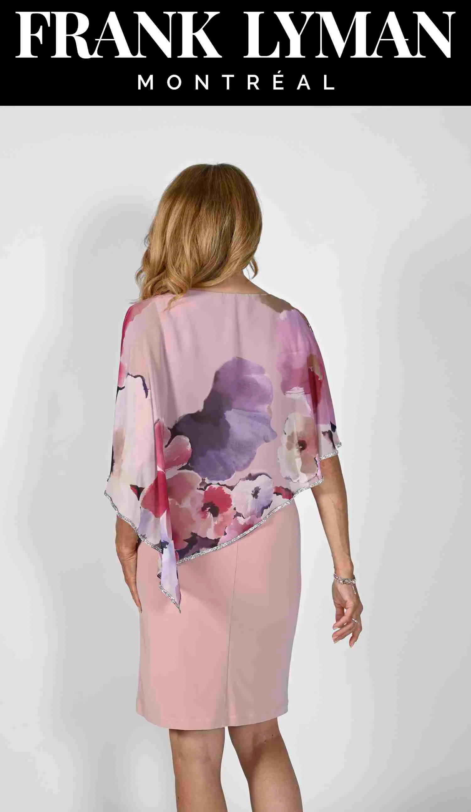 Frank Lyman Blush/Purple Woven Dress - Image 2