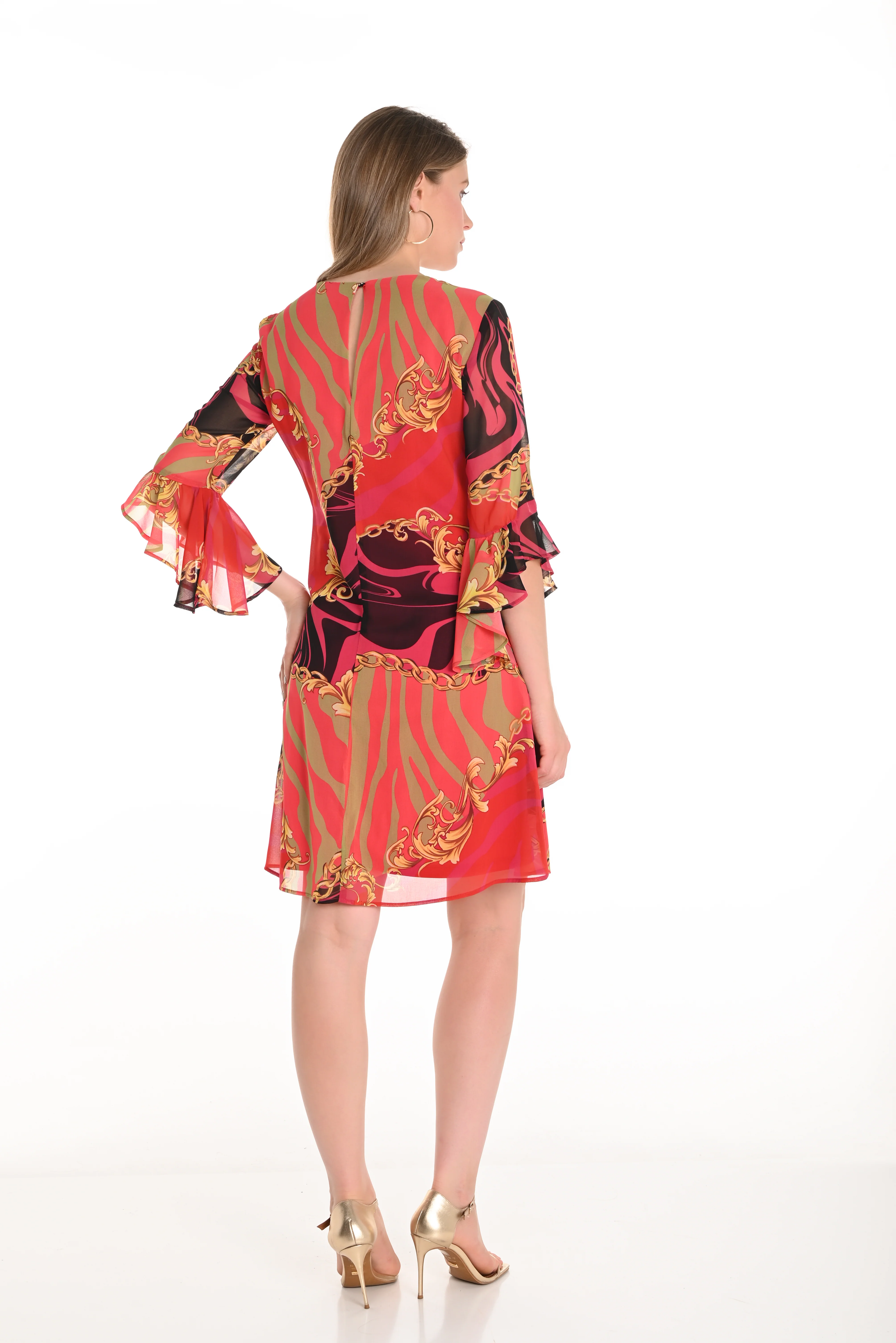 Frank Lyman Chain Print Dress - Image 5