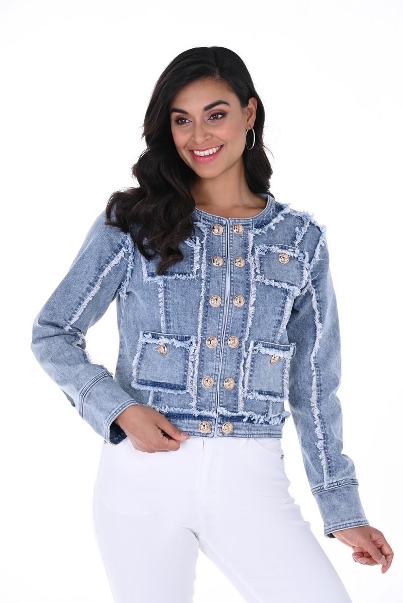 Frank Lyman Chic Denim Jacket - Image 2