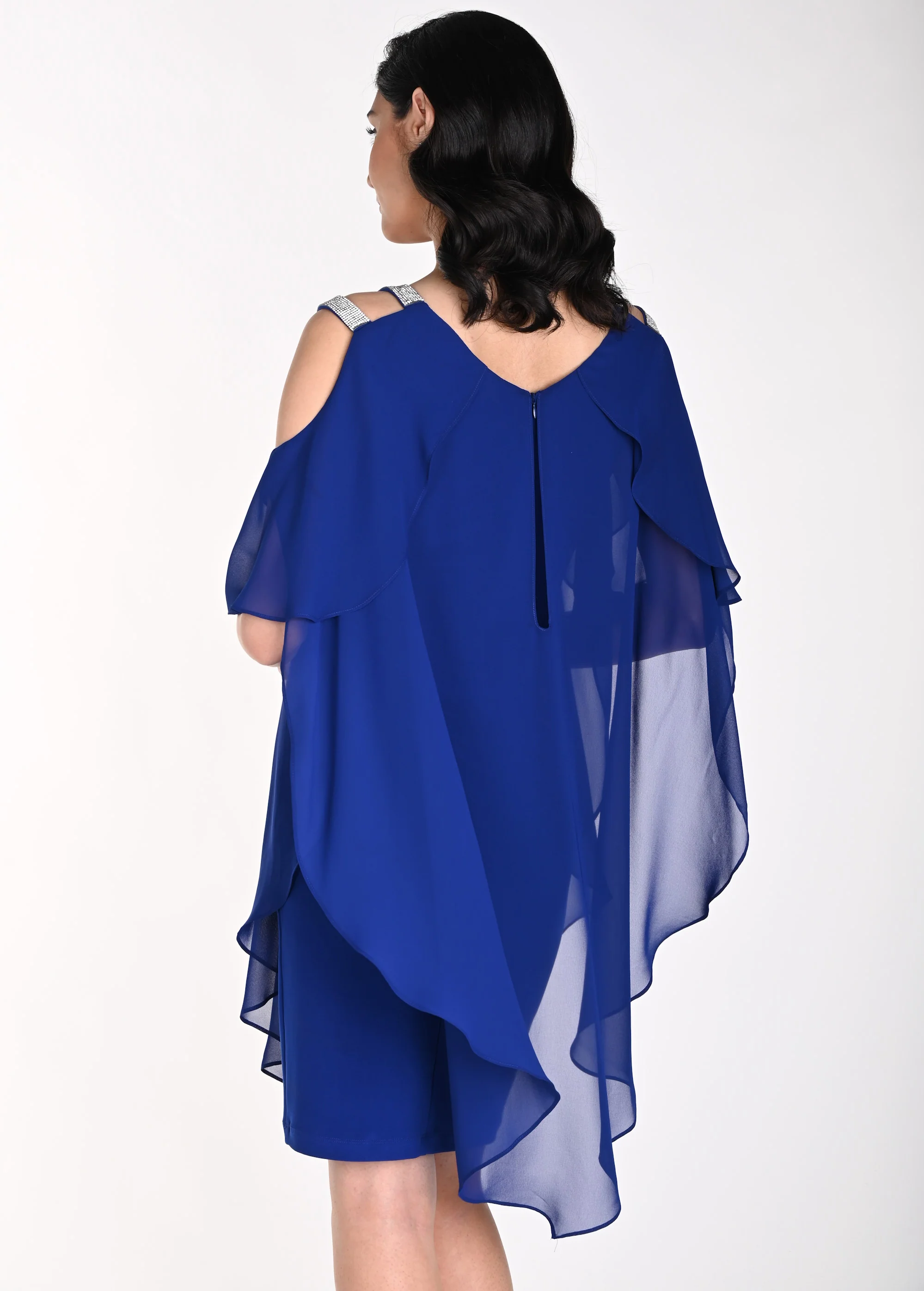 Frank Lyman Diamante Shoulder Dress - Image 2