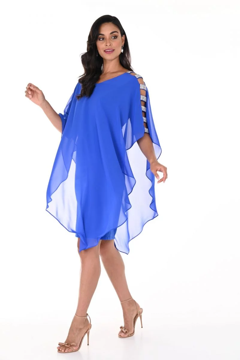 Frank Lyman Diamante Shoulder Dress