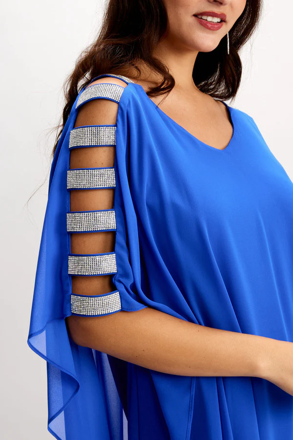 Frank Lyman Diamante Shoulder Dress - Image 2