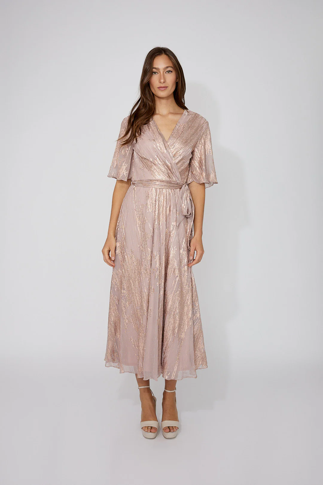 Frank Lyman Elegant V Neck Dress - Image 3