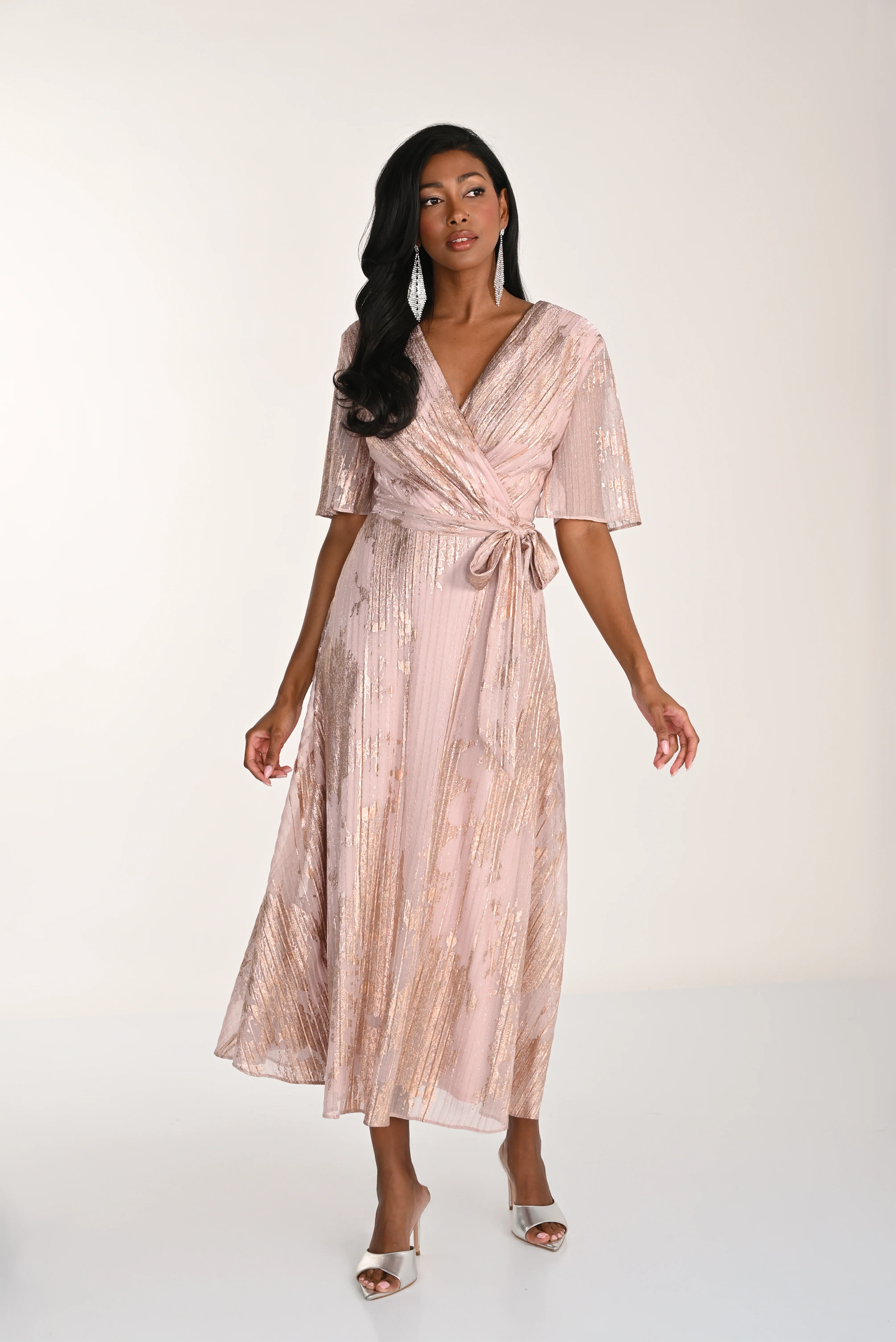 Frank Lyman Elegant V Neck Dress - Image 4