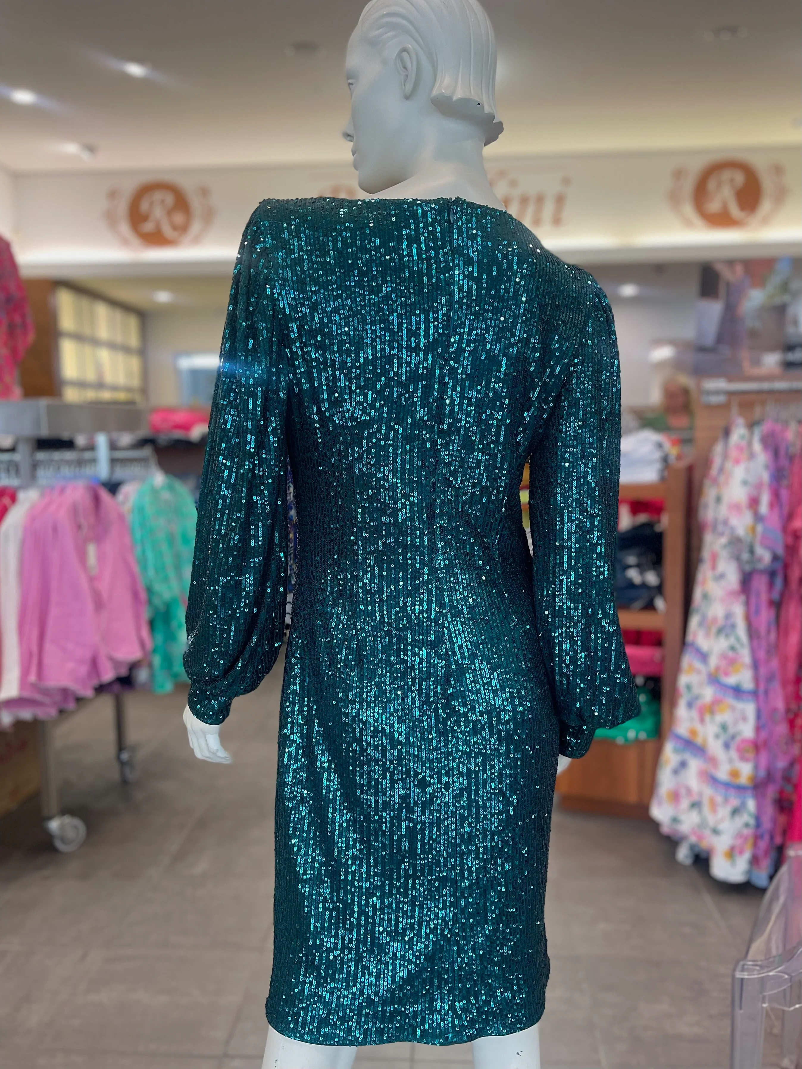 Frank Lyman Emerald Knit Dress - Image 3