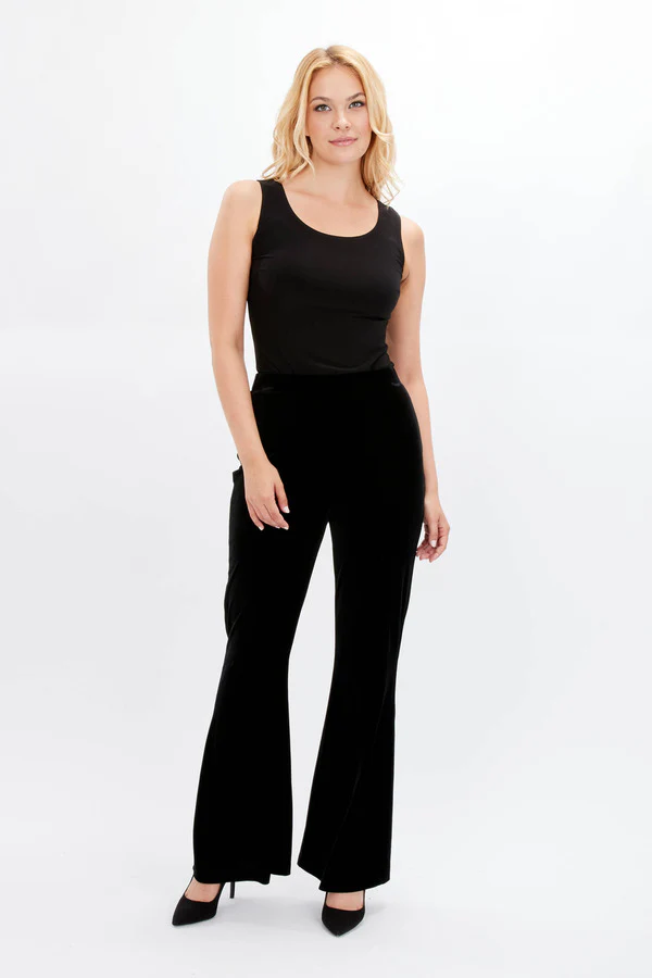 Frank Lyman Flared Velvet Pants