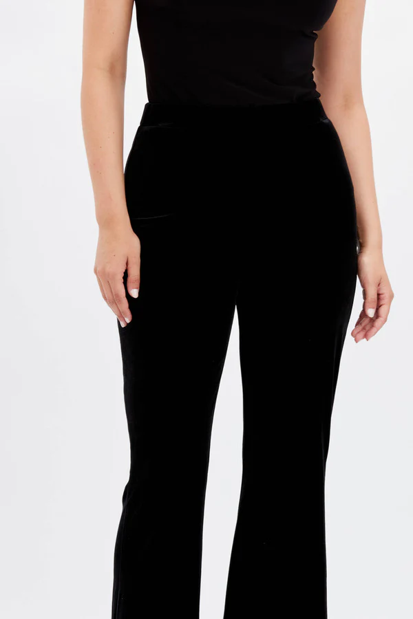 Frank Lyman Flared Velvet Pants - Image 3