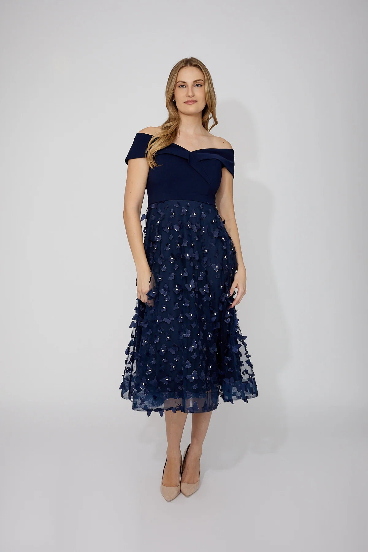 Frank Lyman Floral Midi Dress - Image 5