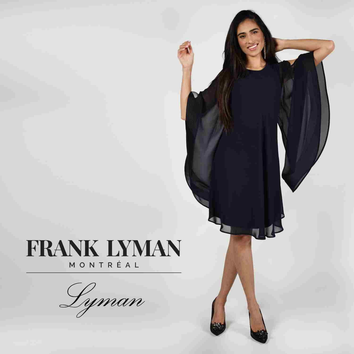 Frank Lyman Angel Sleeve Dress - Magenta - Image 2
