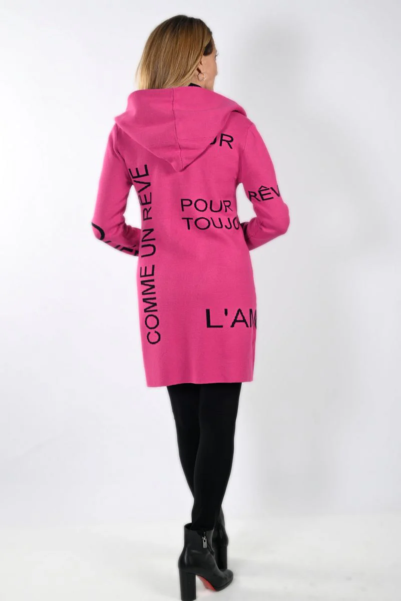 Frank Lyman Fuchsia/Black Cardigan - Image 3