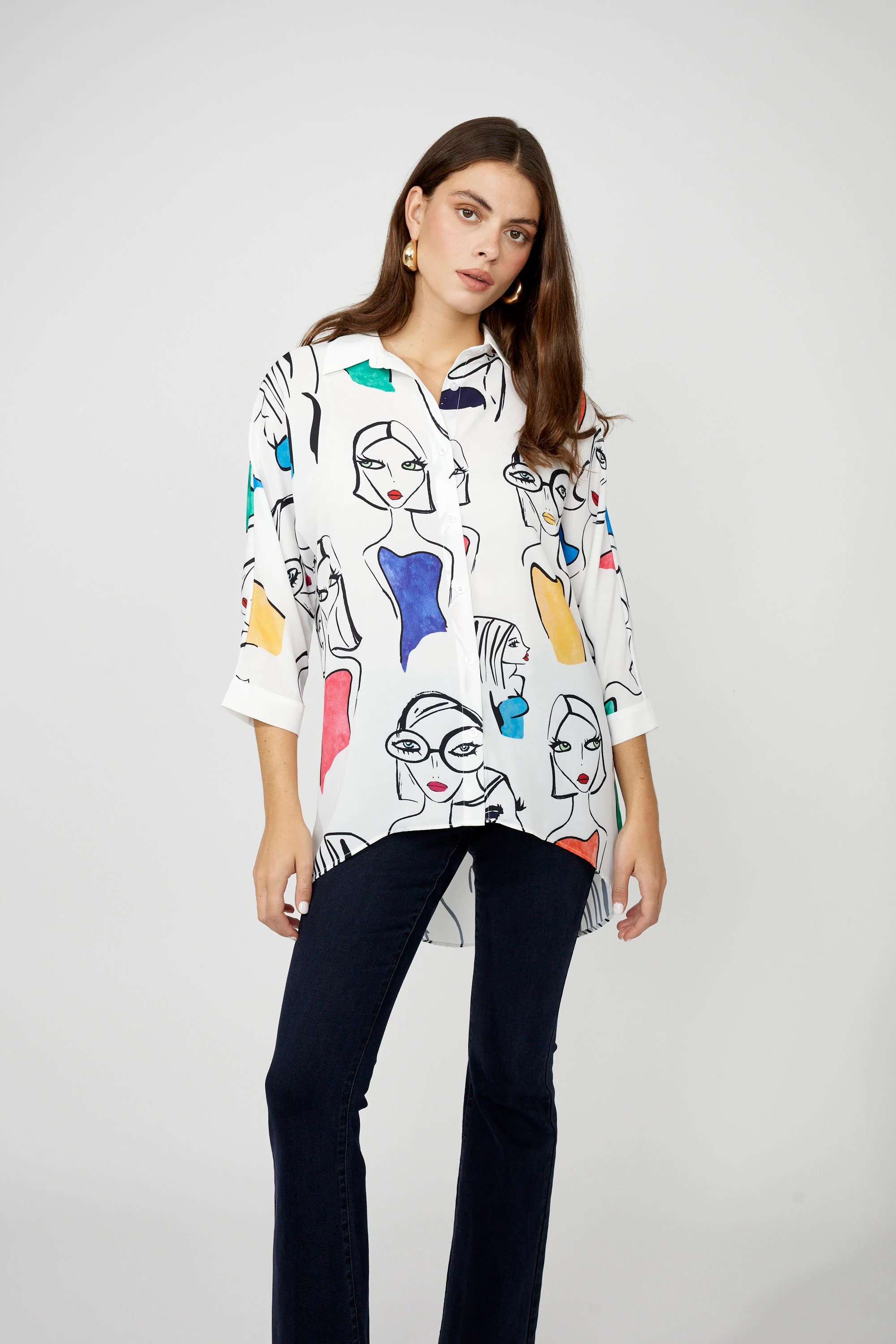Frank Lyman Graphic Print Blouse - Image 4