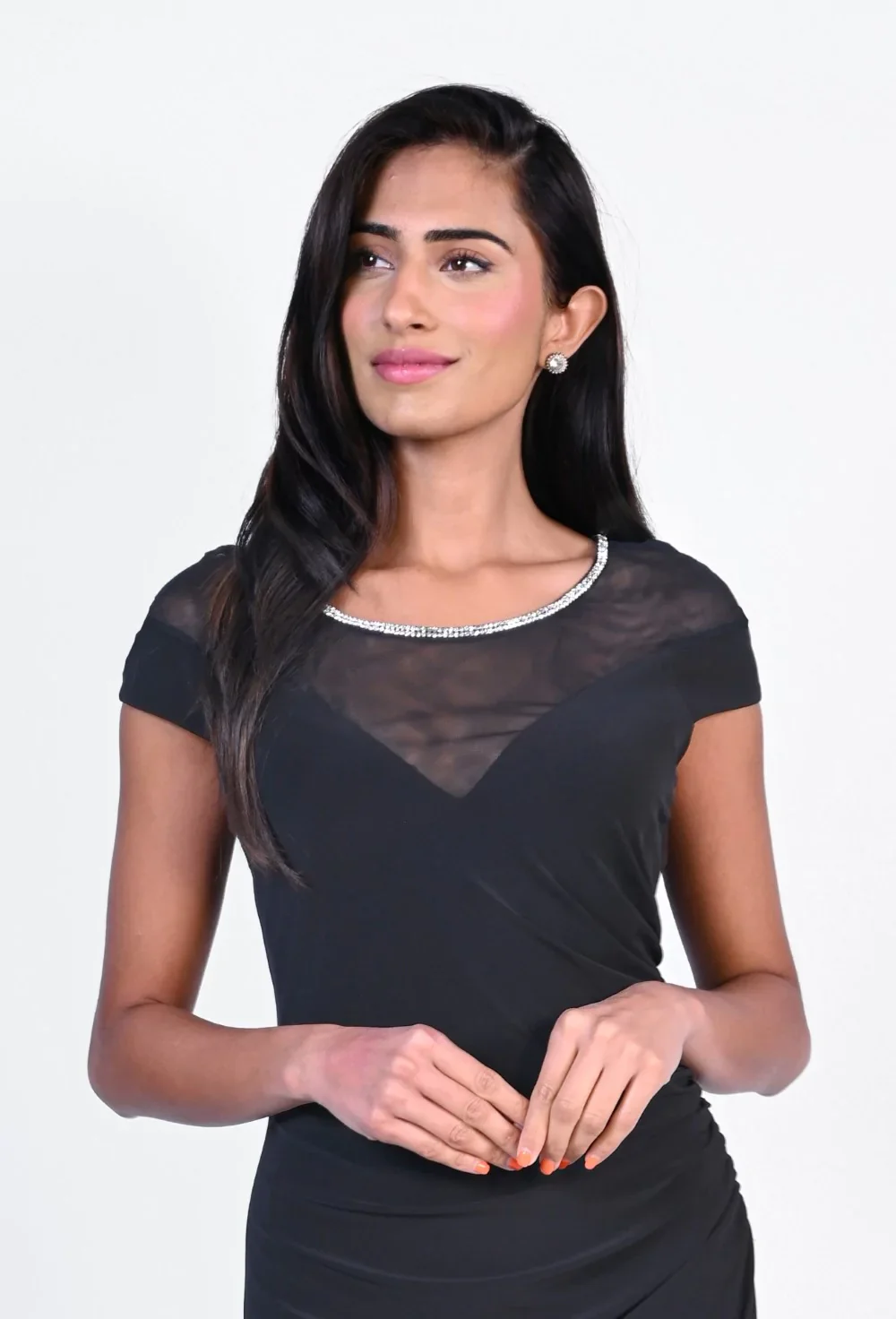 Frank Lyman Knit Dimante Dress - Image 2