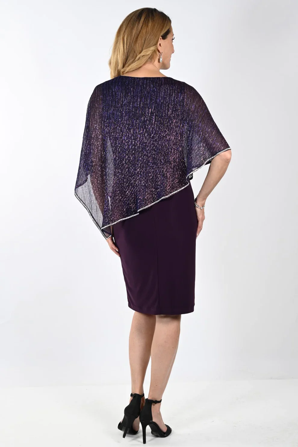 Frank Lyman Lurex Dress - Purple - Image 7