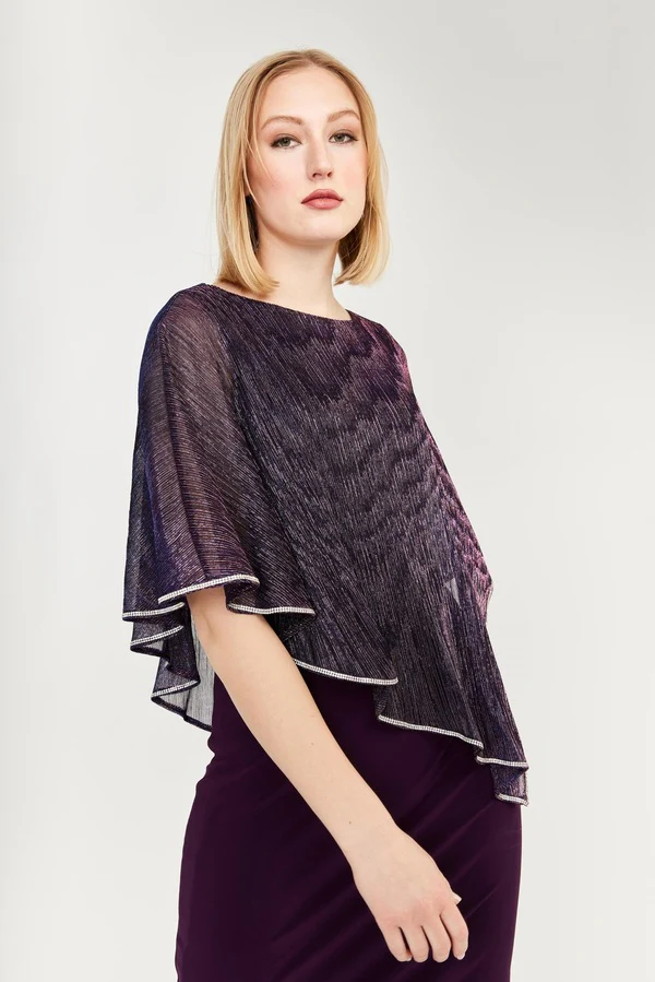 Frank Lyman Lurex Dress - Purple - Image 8