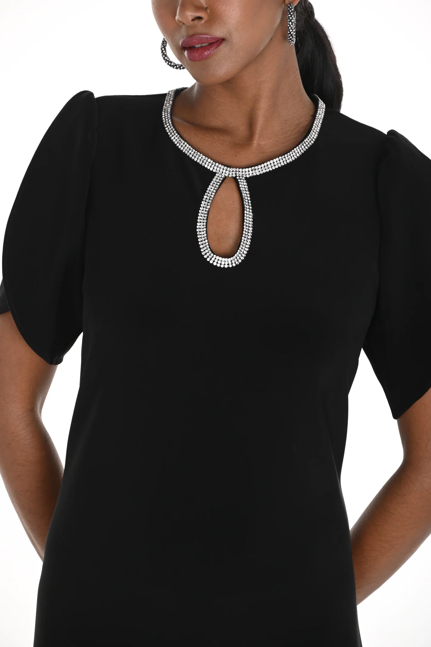 Frank Lyman Knit Dress- Black