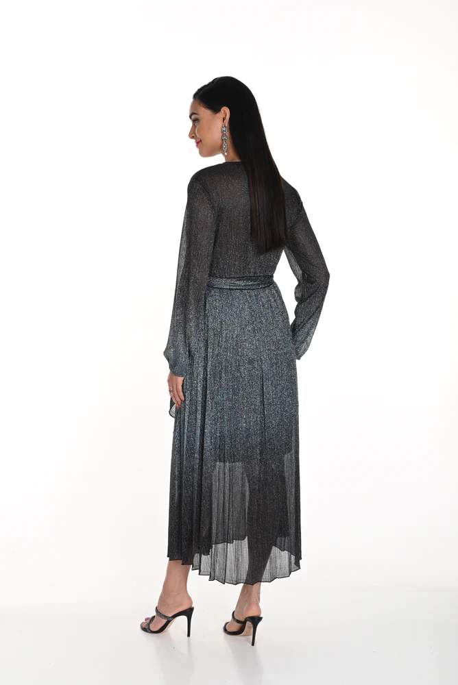 Frank Lyman Knit Dress - Teal/Black - Image 2