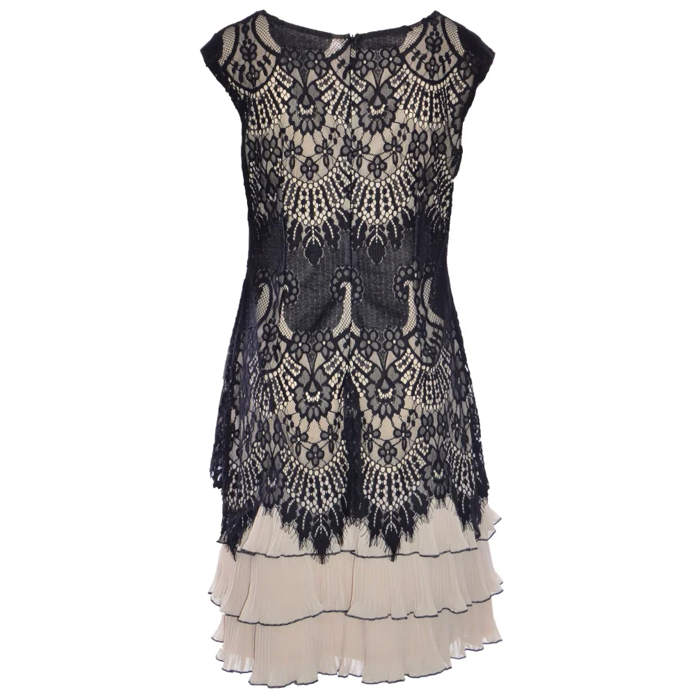 Frank Lyman Lace Frill Dress - Nude - Image 2