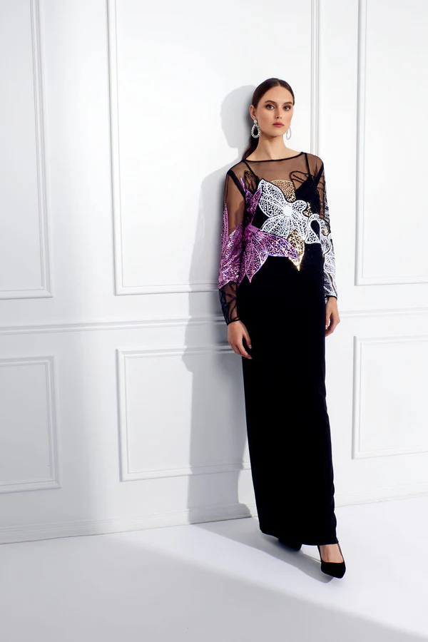 Frank Lyman Maxi Dress - Black - Image 2