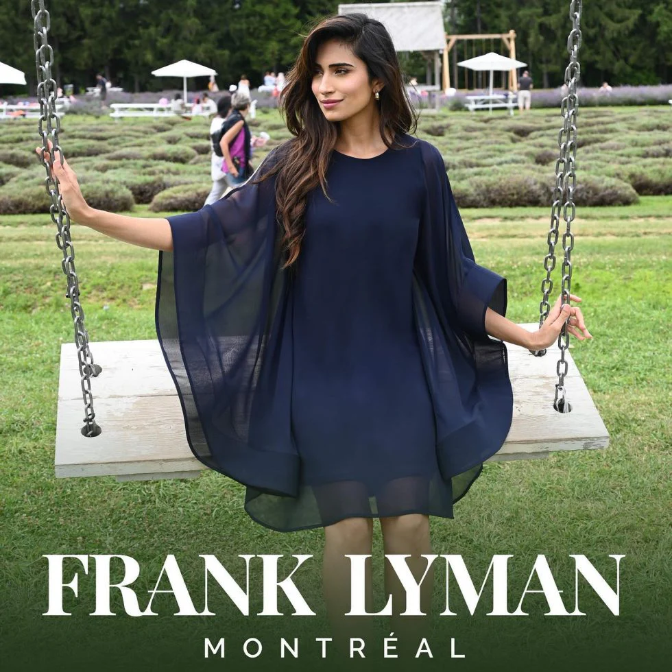 Frank Lyman Angel Sleeve Dress - Navy - Image 6