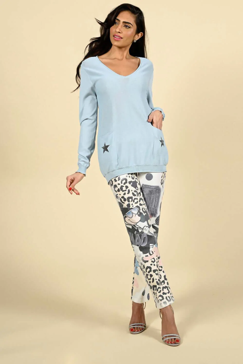 Frank Lyman Pant - Off White Denim - Image 2